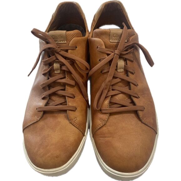 OluKai Other - OluKai Lae'ahi Li'ili Sneakers Mens Size 13 Brown Full Grain Leather Shoes